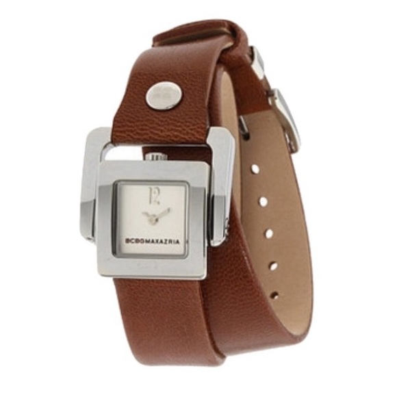 BCBGMaxAzria Accessories - BCBGMAXAZARIA Arabesque Leather Double Wrap Watch